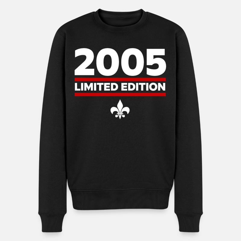 2005 Limited Edition - Männer Premium Bio Pullover - Schwarz