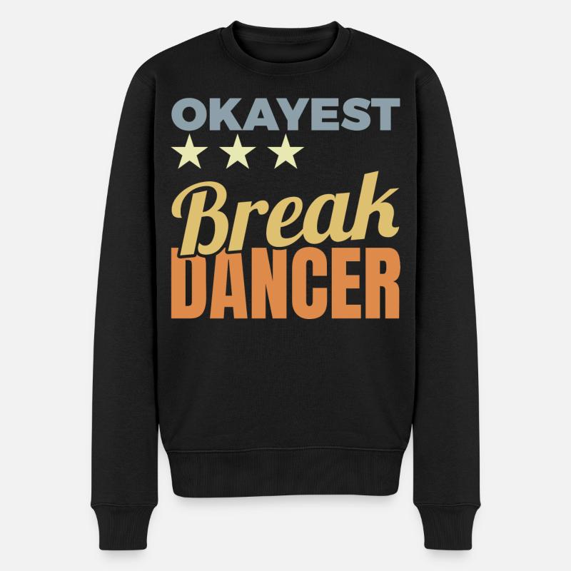 Durchschnittlicher Breakdancer - Männer Premium Bio Pullover - Schwarz