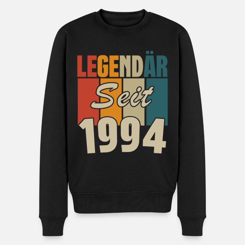 Legendär seit 1994 - Männer Premium Bio Pullover - Schwarz