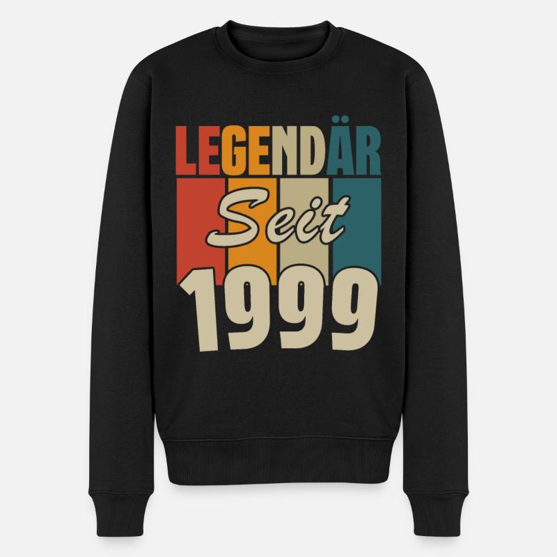 Legendär seit 1999 - Männer Premium Bio Pullover - Schwarz