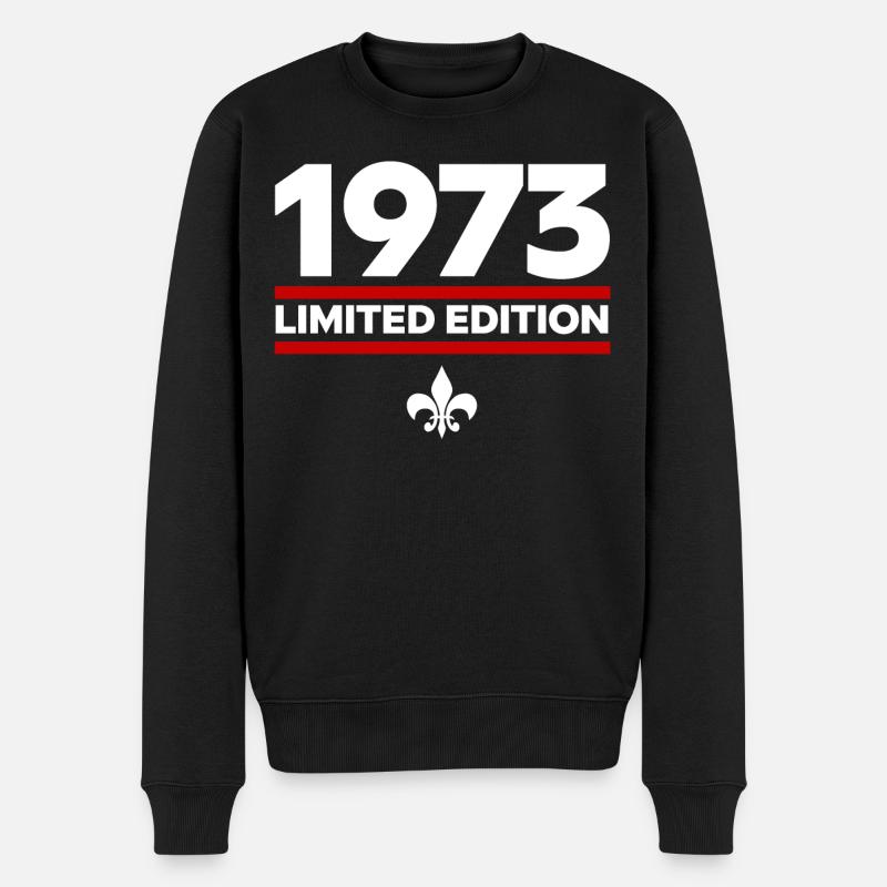 1973 Limited Edition - Männer Premium Bio Pullover - Schwarz