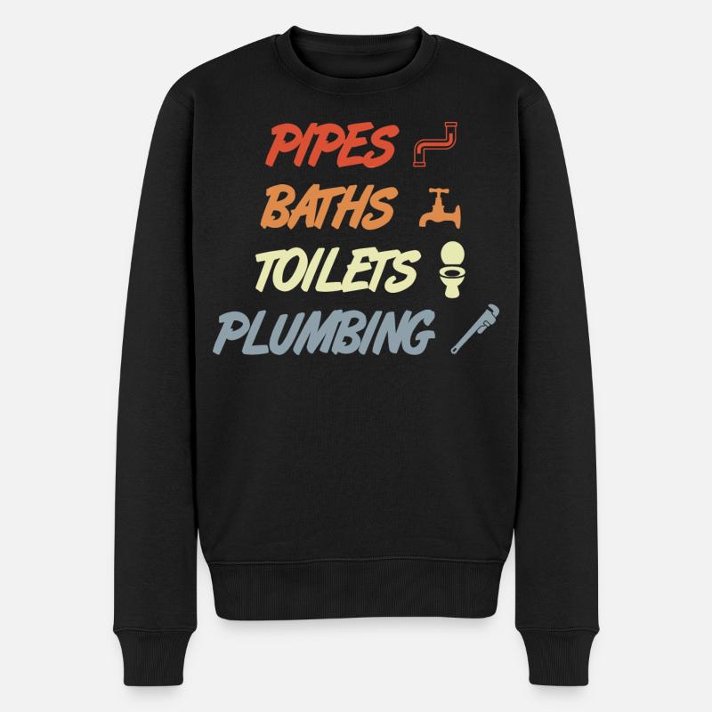 Plomberie - Pull Premium bio Homme - noir