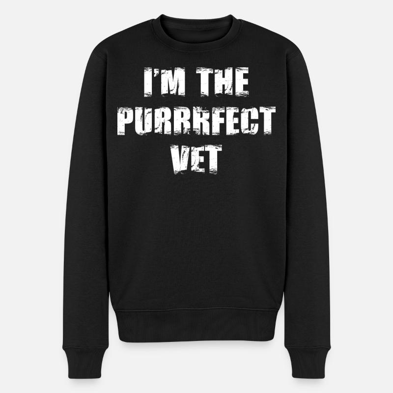 Je suis le vétérinaire parfait - Pull Premium bio Homme - noir