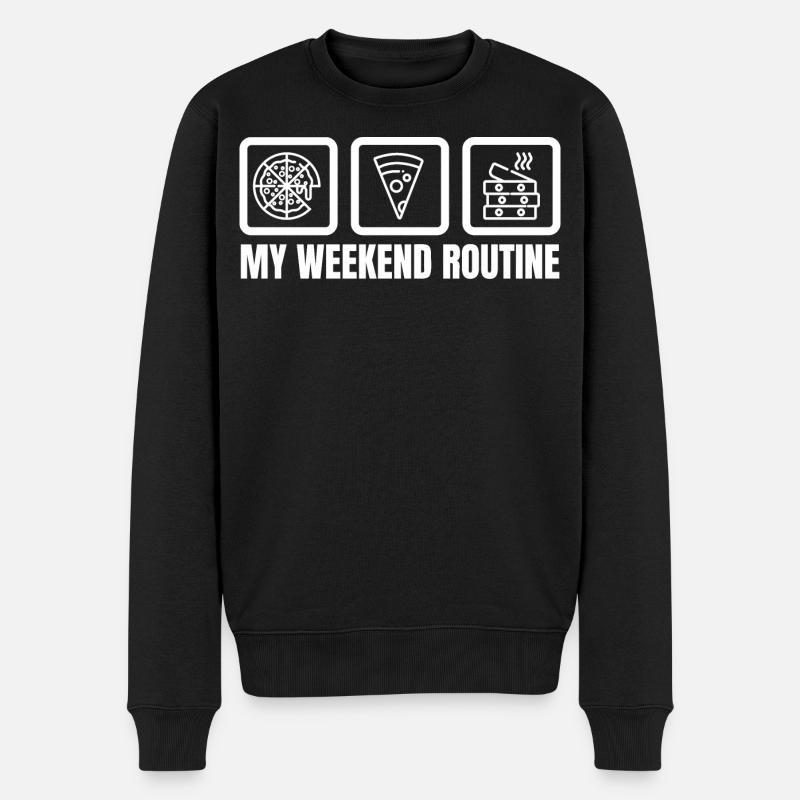 Ma routine du week-end - Pull Premium bio Homme - noir