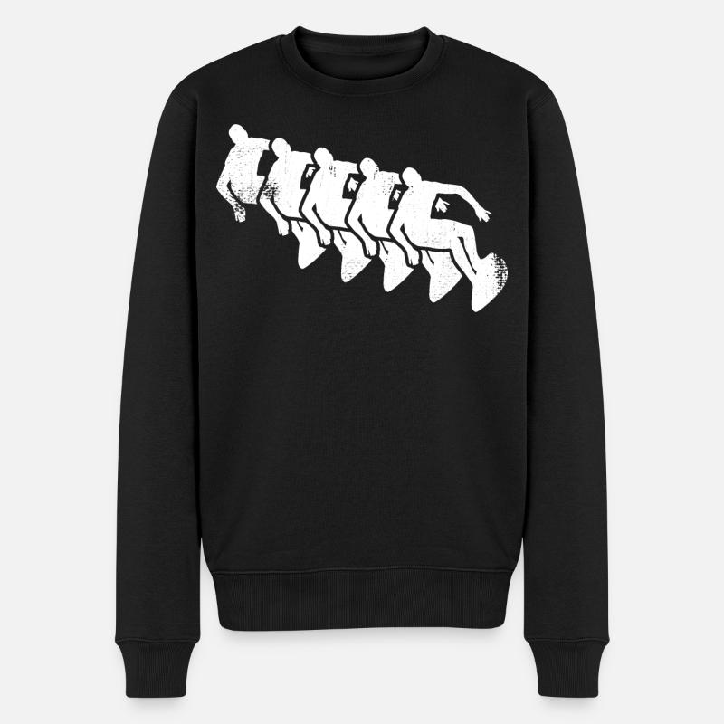 Dessin de Wave Rider - Pull Premium bio Homme - noir