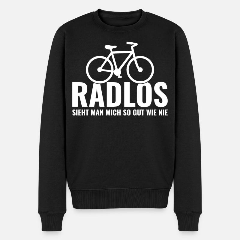 Fahrrad - Männer Premium Bio Pullover - Schwarz