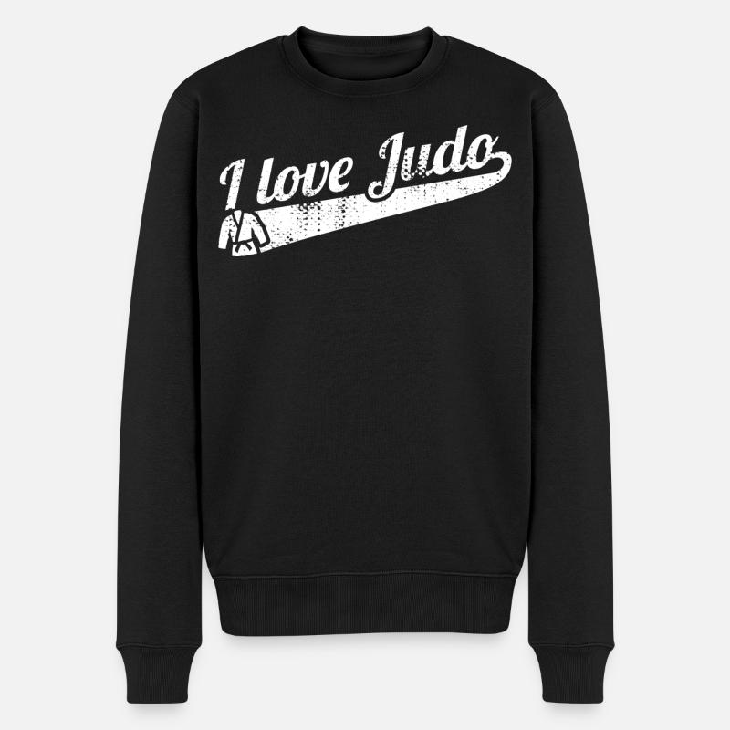 L’amour du judo - Pull Premium bio Homme - noir