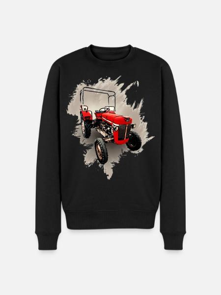 M F 30 Bulldog Tractor - Men's Premium Organic Jumper - black