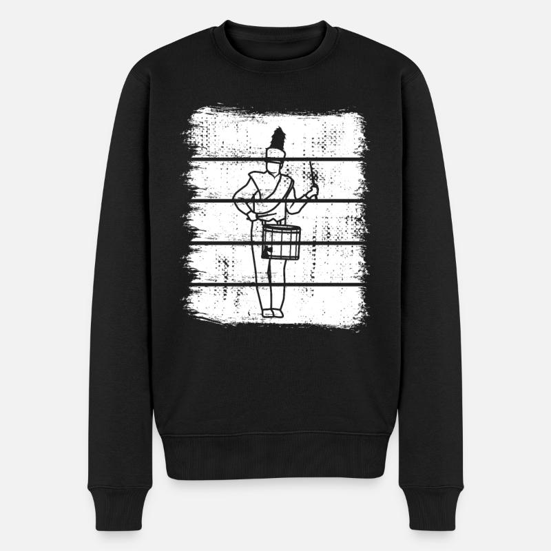 Croquis de batteur - Pull Premium bio Homme - noir