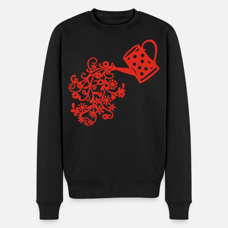 Le retour du printemps (rouge) - Pull Premium bio Homme - noir
