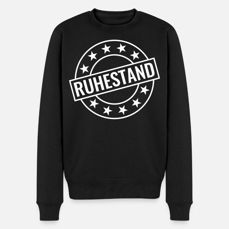 Ruhestand - Männer Premium Bio Pullover - Schwarz