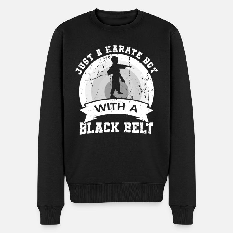 Garçon de karaté - Pull Premium bio Homme - noir