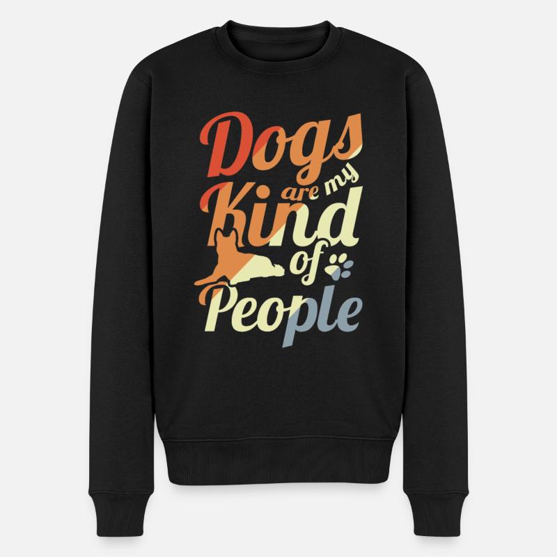 Dicton du propriétaire de chien - Pull Premium bio Homme - noir