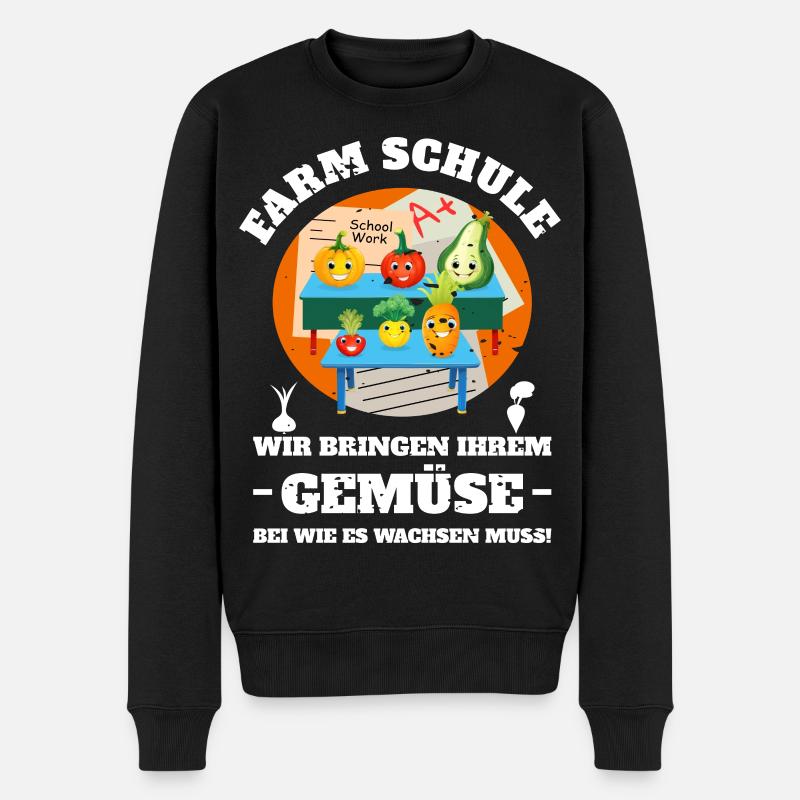 Ferme-école de légumes - Pull Premium bio Homme - noir