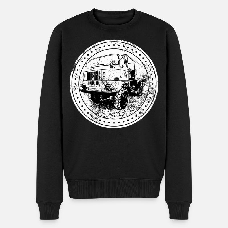 W50 Lkw - Männer Premium Bio Pullover - Schwarz