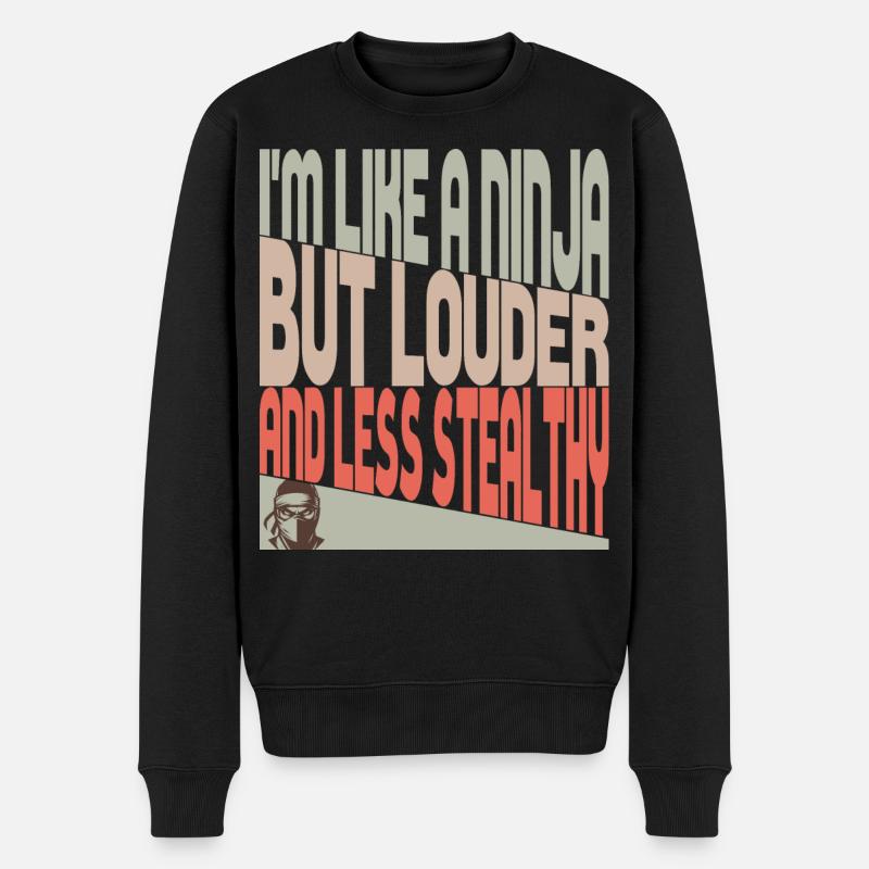 Comme un ninja - Pull Premium bio Homme - noir