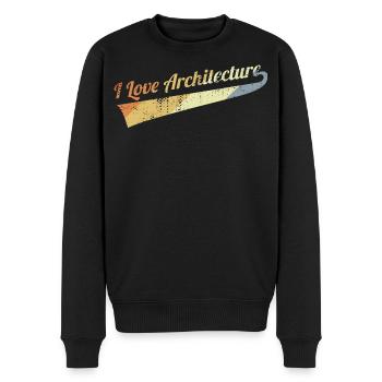 J’aime l’architecture - Pull Premium bio Homme - noir - Devant - Nico (187cm)