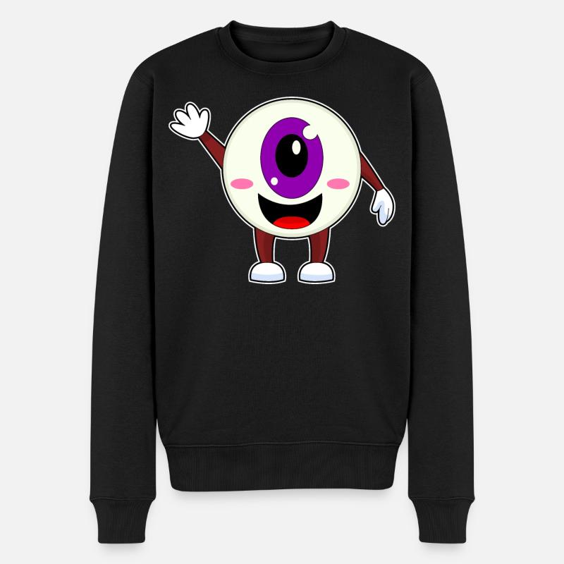 Globe oculaire Halloween - Pull Premium bio Homme - noir