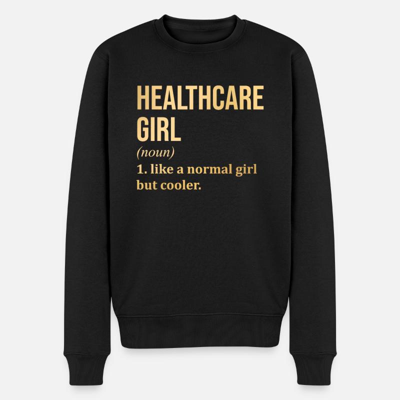 Gesundheitswesen - Männer Premium Bio Pullover - Schwarz