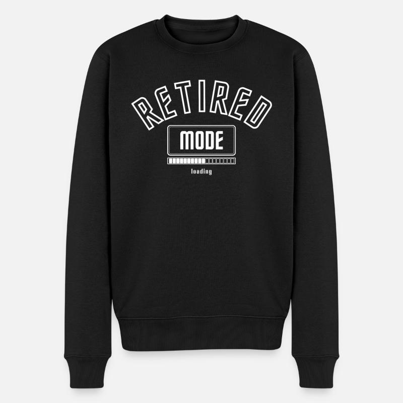 Vorfreude Rentner Modus wird geladen. - Männer Premium Bio Pullover - Schwarz