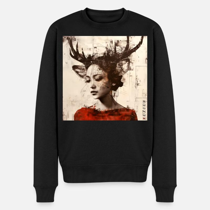 Day-Dream - Männer Premium Bio Pullover - Schwarz