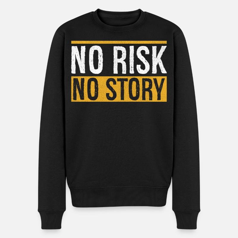 Pas de risque, pas d’histoire - Pull Premium bio Homme - noir