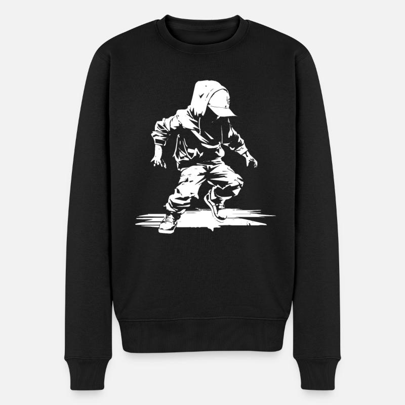 Croquis de breakdance - Pull Premium bio Homme - noir