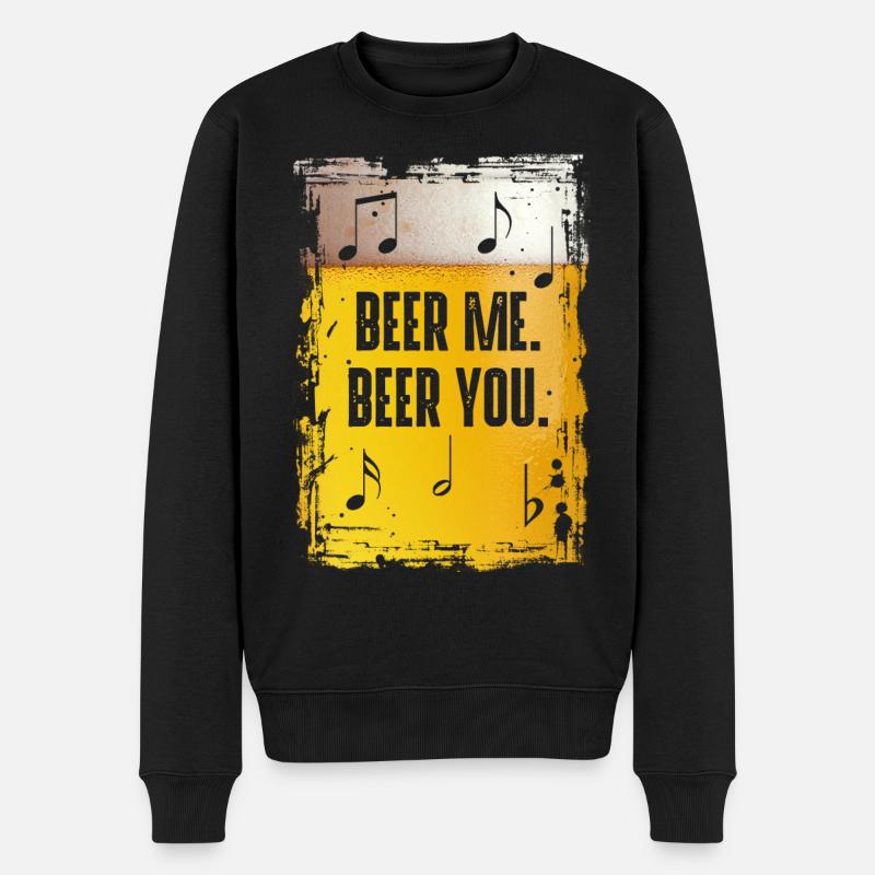 Beer Me Beer You - Männer Premium Bio Pullover - Schwarz