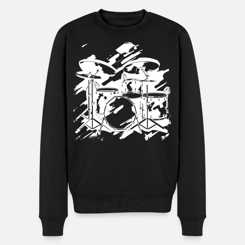 Percussion - Pull Premium bio Homme - noir