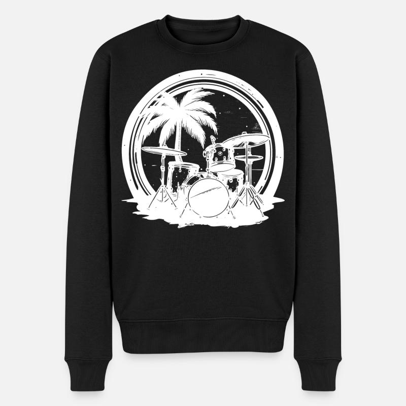 Percussion - Pull Premium bio Homme - noir