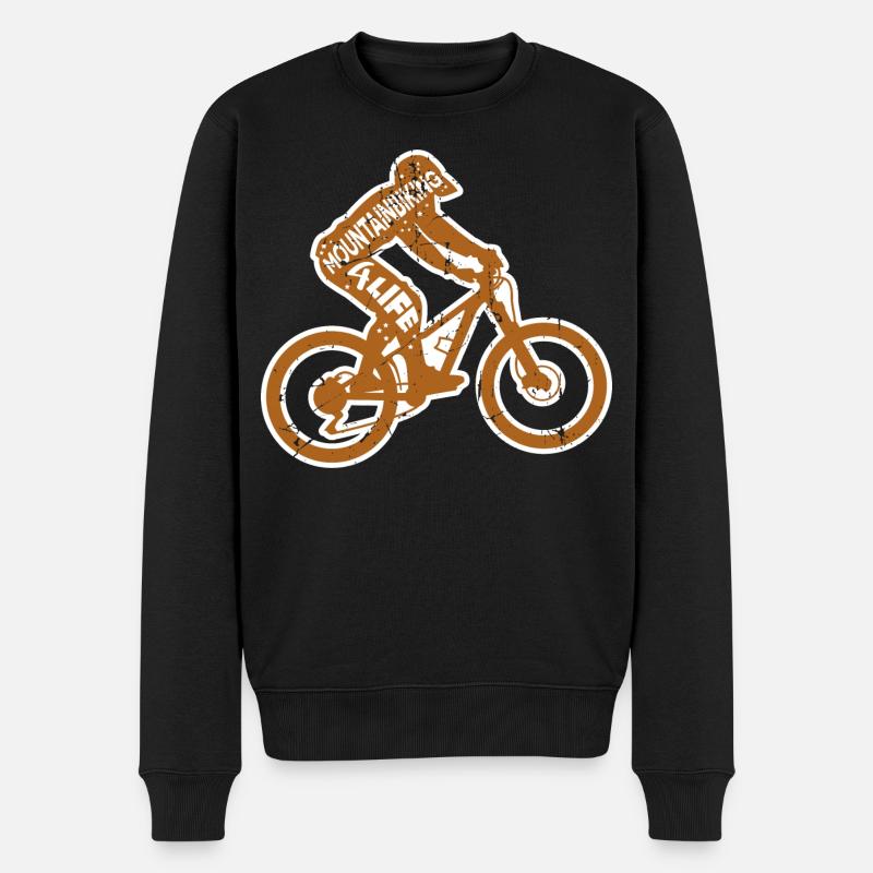 Dicton de vététiste - Pull Premium bio Homme - noir
