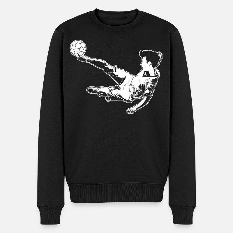 Footballeur Garçon - Pull Premium bio Homme - noir