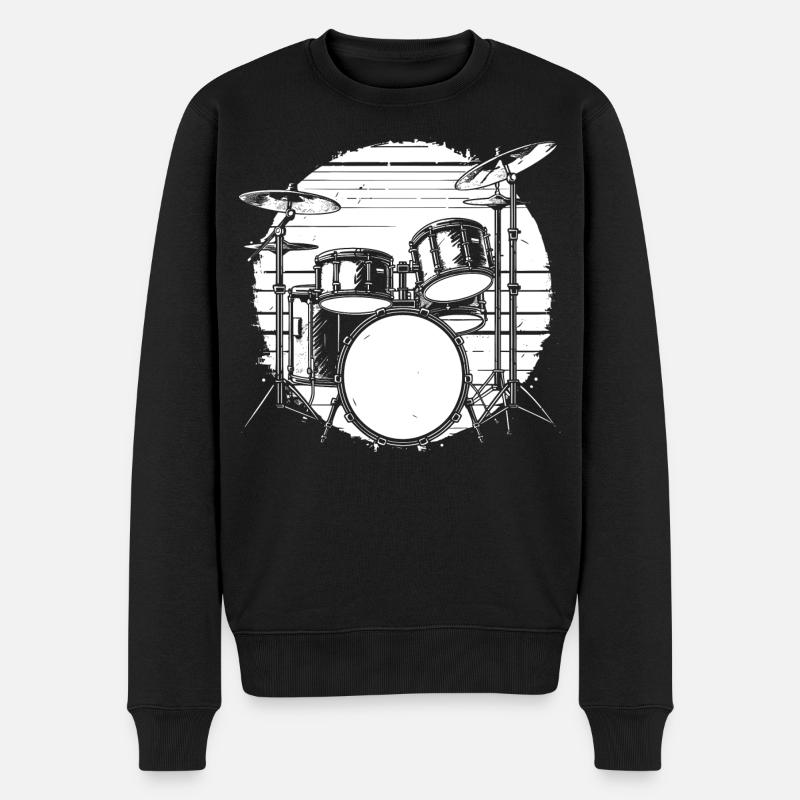 Percussion - Pull Premium bio Homme - noir