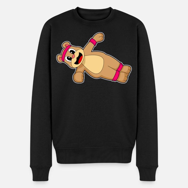 Entraînement abdominal Bear Culturisme - Pull Premium bio Homme - noir