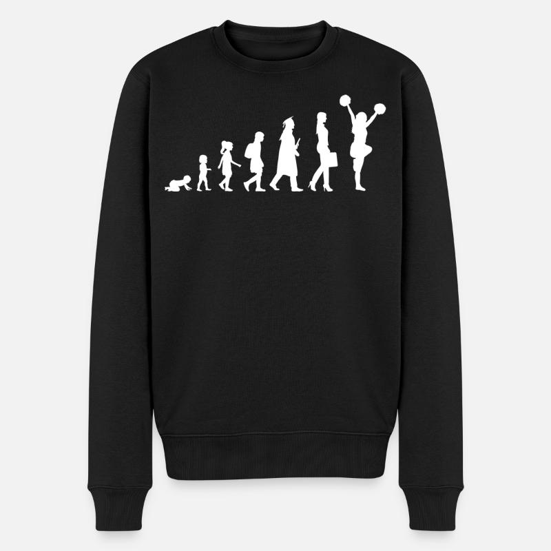 Évolution d’une pom-pom girl - Pull Premium bio Homme - noir