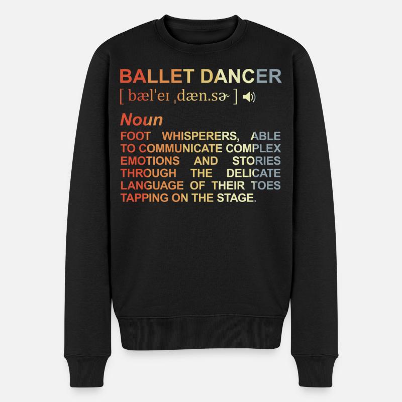 Danseuse de ballet Explication des termes - Pull Premium bio Homme - noir