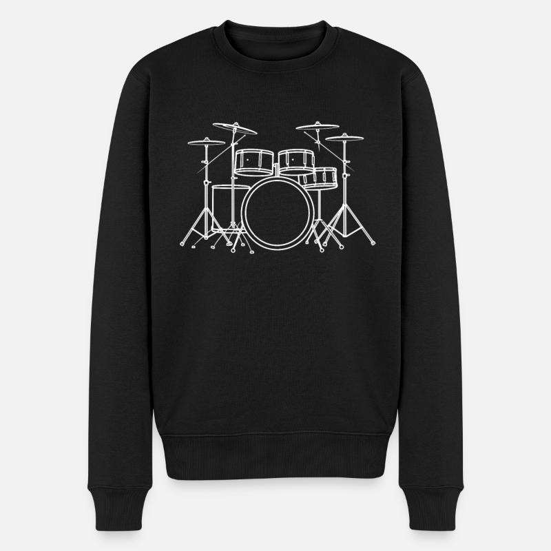 Croquis de tambour - Pull Premium bio Homme - noir
