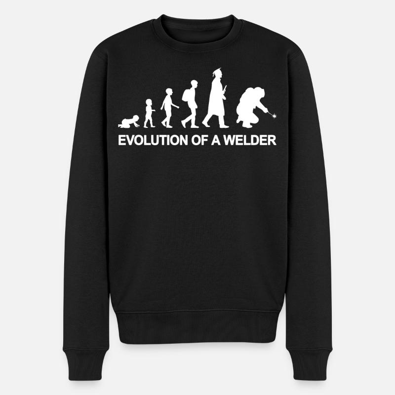 Evolution of a welder - Men's Premium Organic Jumper - black