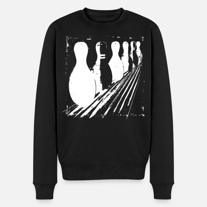 Quilles de bowling - Pull Premium bio Homme - noir
