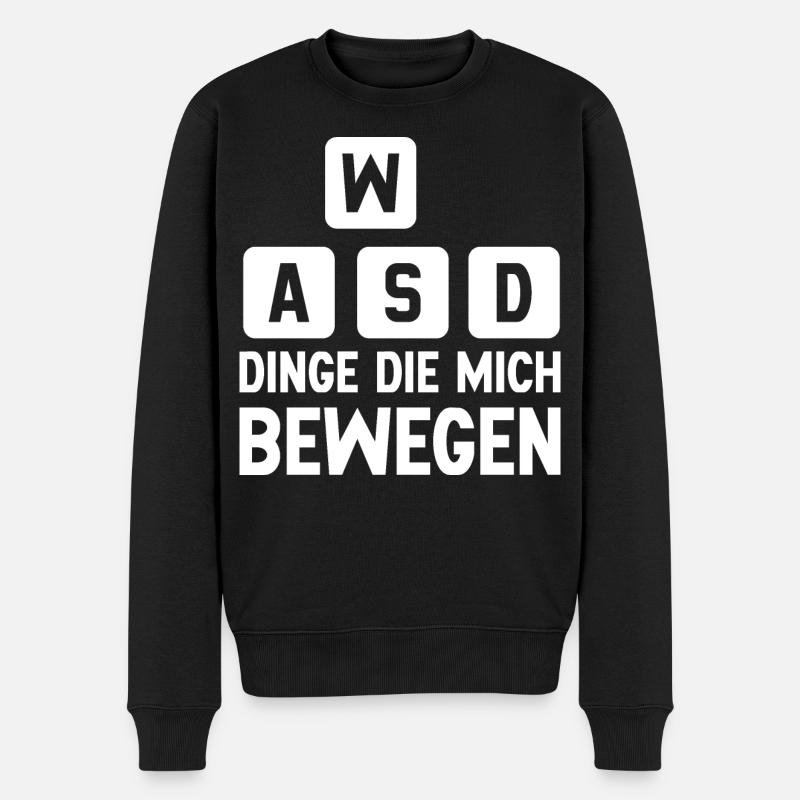 WASD - Dinge die mich bewegen - Männer Premium Bio Pullover - Schwarz