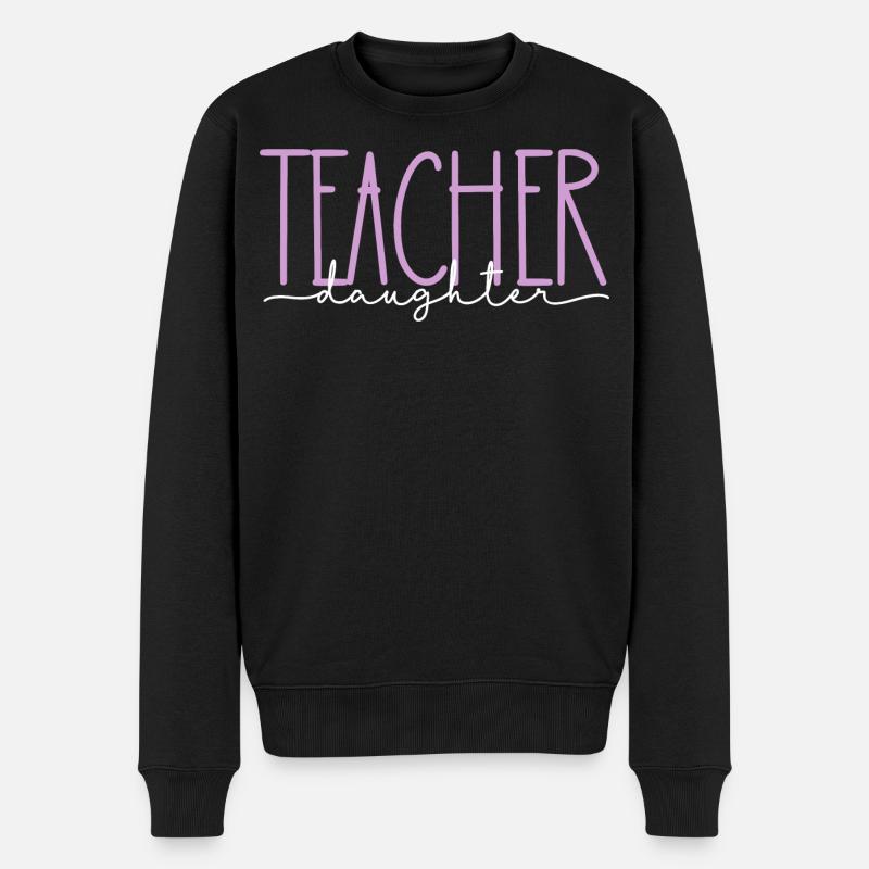 Enseignant Fille Fière Mignon Cadeau - Pull Premium bio Homme - noir