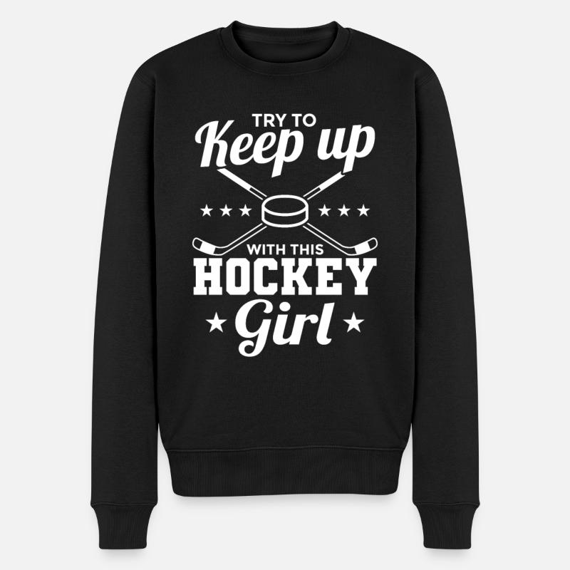 Hockey sur glace Filles - Pull Premium bio Homme - noir