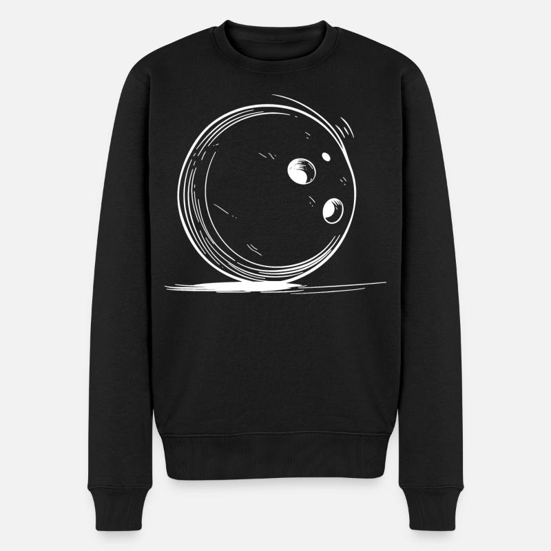 Dessin de bowling - Pull Premium bio Homme - noir