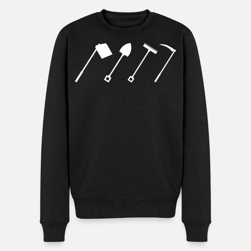 Outils agricoles - Pull Premium bio Homme - noir