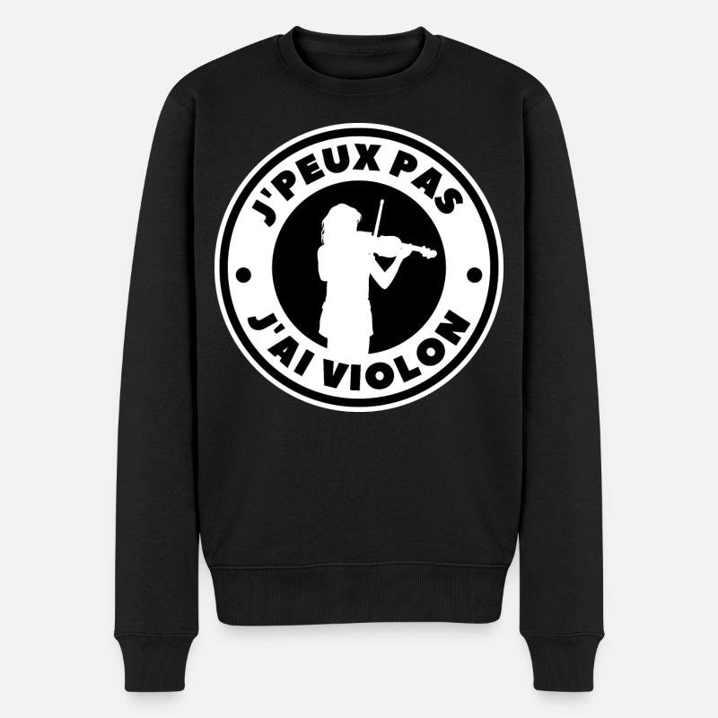 je peux pas j'ai violon - Pull Premium bio Homme - noir