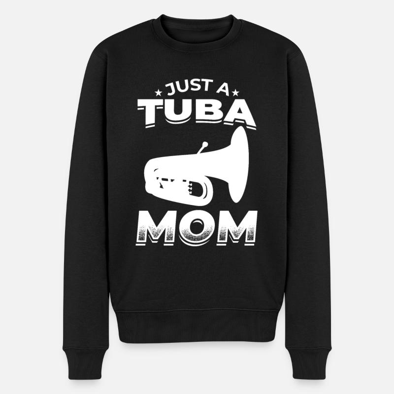 Nur eine Tuba Mutter - Männer Premium Bio Pullover - Schwarz
