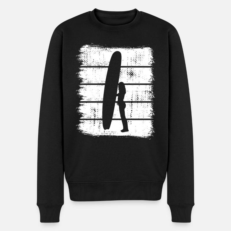 Conception de surfeur - Pull Premium bio Homme - noir