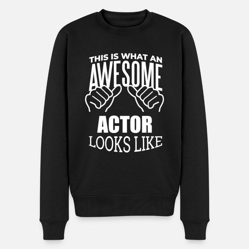 Schauspieler - Männer Premium Bio Pullover - Schwarz