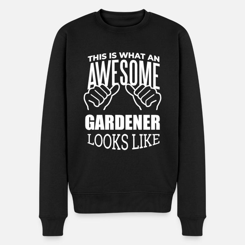 jardinage - Pull Premium bio Homme - noir