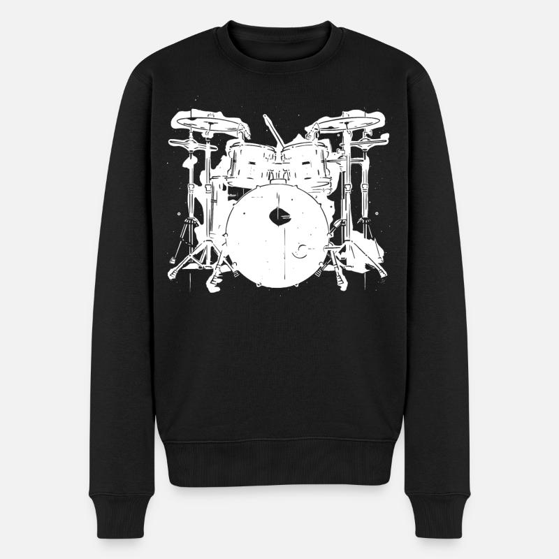 Percussion - Pull Premium bio Homme - noir